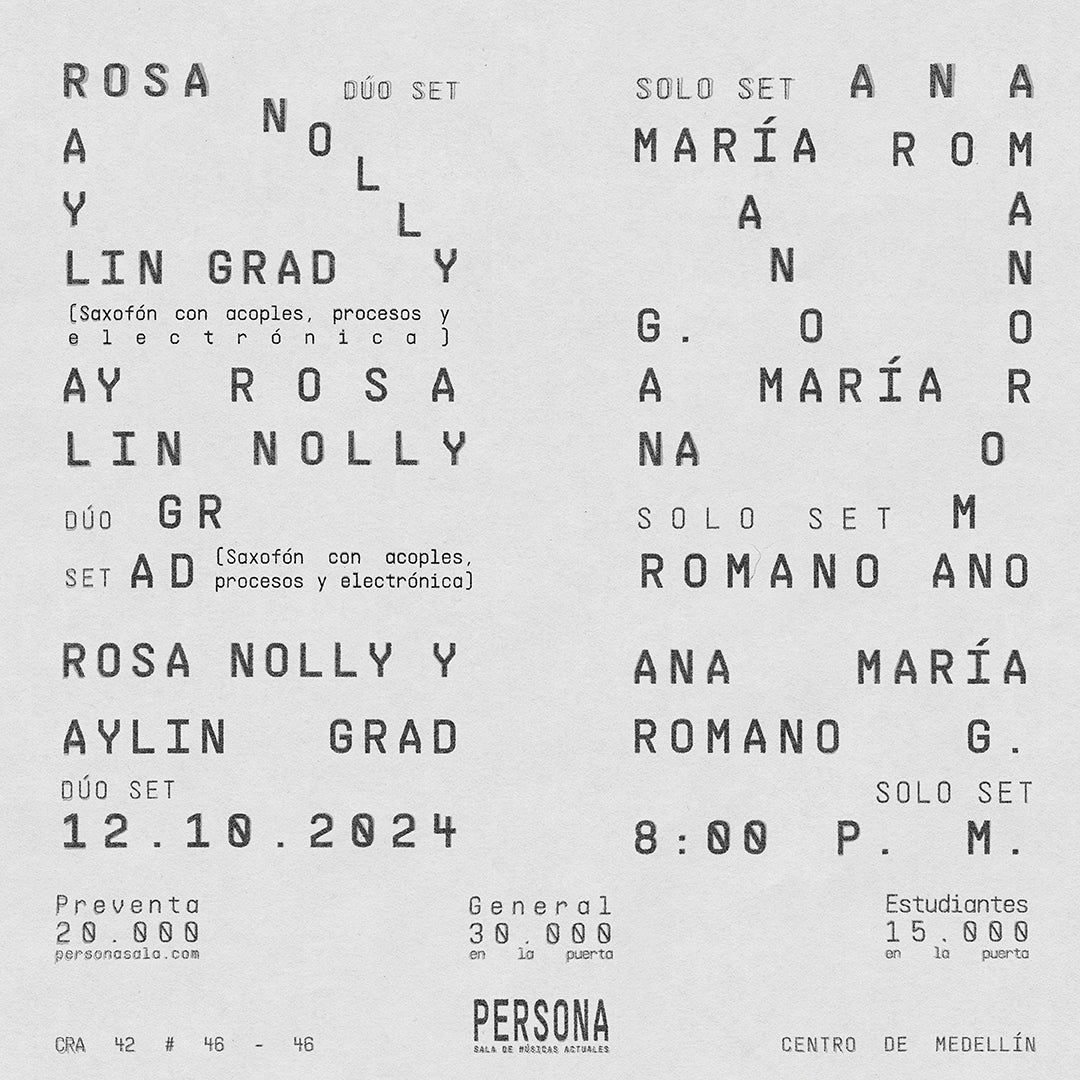 Rosa Nolly y Aylin Grand + Ana María Romano