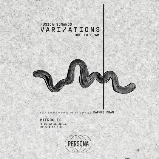 Persona presenta: Música Sonando: vari/ations - An Ode to Oram de Daphne Oram - Miércoles 8 de abril de 2026. PERSONA es un bar en el centro de Medellín que acoge en sus adentros una sala de músicas actuales. El bar es un espacio independiente de la sala de conciertos y no requiere reserva. Nuestra sala de conciertos está enfocada en la música de vanguardia o en la mirada actual de músicas antiguas. Bar y Sala de músicas actuales - Cra. 42 #46-46, Centro de Medellín.