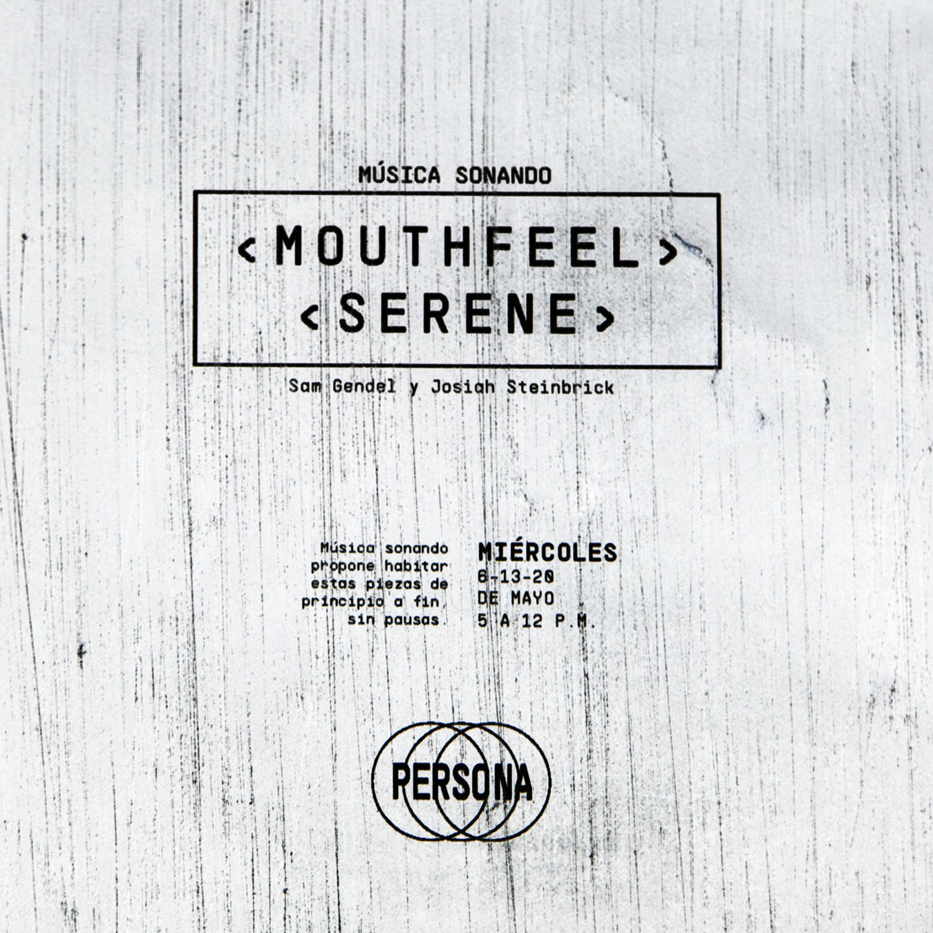 Mouthfeel / Serene de Sam Gendel & Josiah Steinbrick