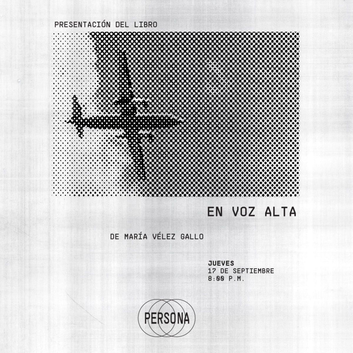 Presentación del libro «En voz alta» de María Vélez Gallo