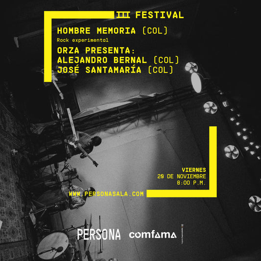 Hombre Memoria (COL) + ORZA presenta: Alejandro Bernal y José Santamaría