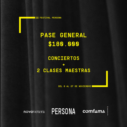 PASE GENERAL • FESTIVAL PERSONA III