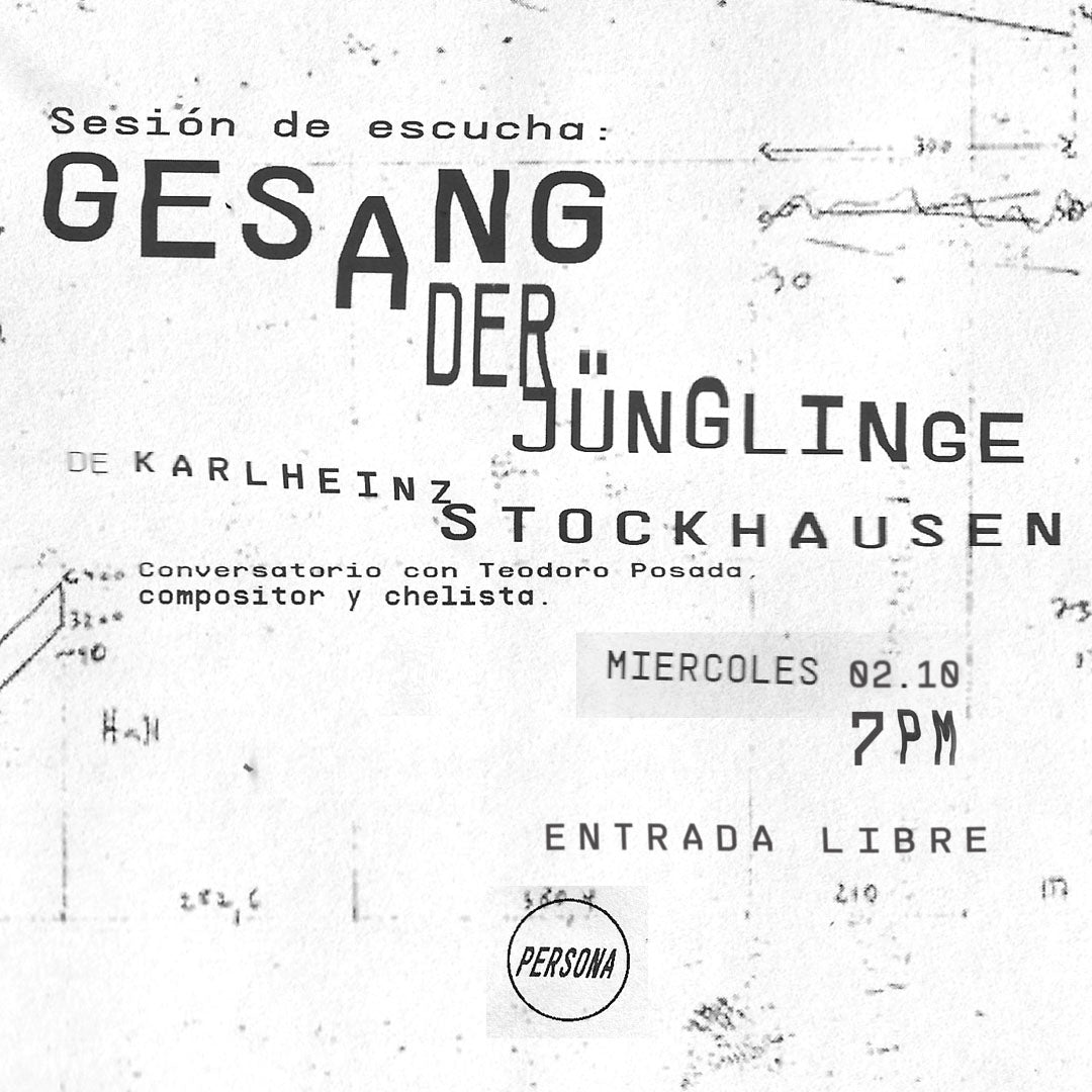 Sesión de escucha: Gesang der Jünglinge de Karlheinz Stockhausen